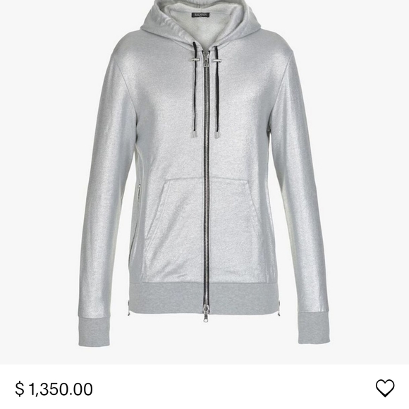 Balmain Other - Balmain Paris metallic hoodie NWT